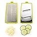 Native Spring Box Grater Cheese Vegetable Slicer with Interchangeable Stainless Steel Blades and Catcher Best for Food Preparation