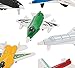 Kicko Mini Airplanes - Pack of 12-2.25 Inches Assorted Colored Cool Jet Fighter Designs - for Kids Party Favors, Bag Stuffers, Fun, Toy, Prize