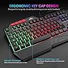 Rii-Gaming-Keyboard-Rainbow-Backlit-Light-up-Gaming-Keyboard-for-ComputerLaptopPCWindows-UK-Layout Rii RK202 Gaming Keyboard,LED Rainbow Backlit Light up Keyboard With Membrane Keys,Spill-Resistant,for PC Computer…