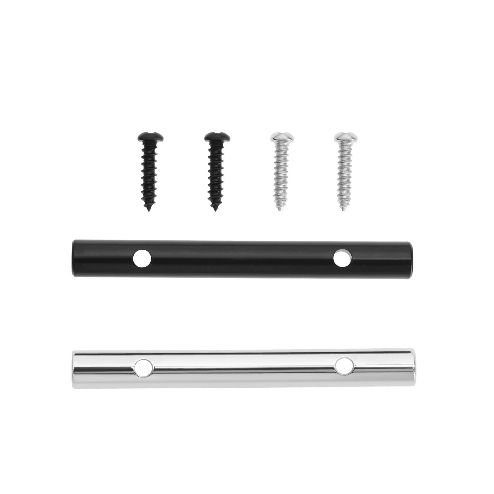 Be In Your Mind 2pcs String Retainer Bars Tension Bars with Mounting Screws 49x5.5mm for Electric Guitar Headstock String Retainer Tension Bar Tremolo System