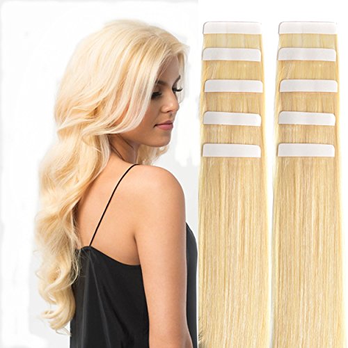 18" remy tape in hair extensions human hair 20pc 5…