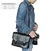 Koolertron Fashionable DSLR Camera Bag Messenger Bag Fit DSLR with 2 Lenses for Canon Sony Nikon Canon Olympus and So On (Black)