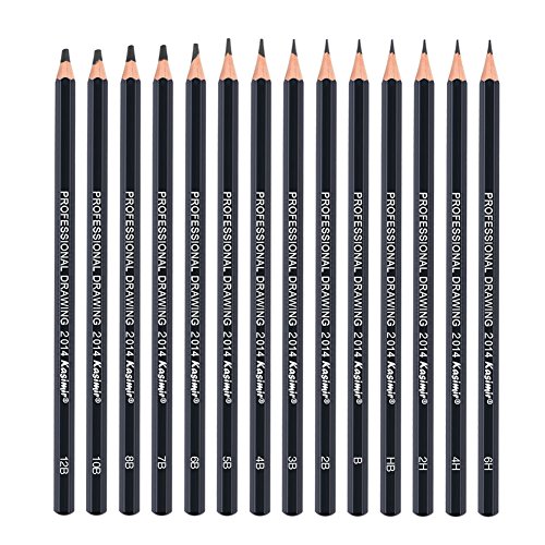 14Pcs/Set Art Sketch Pencils - 12B,10B,8B,7B,6B,5B,4B,3B,2B,B,HB,2H,4H,6H - Graphite Pencil for Adults & Kid Artists Drawing Beginners - 2H Pencil - Thumbnail 3