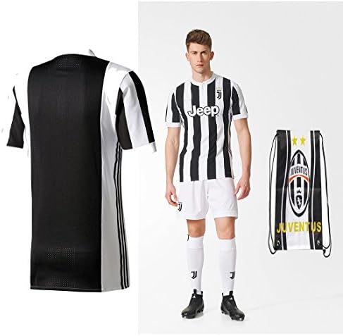 Juventus Dybala Higuain Home 2017 18 Kid Youth REPLICA Jersey Kit (Shirt, Short, Socks, Bag) ( Juventus Home ,K24 (6 - 7 Yrs Old) )