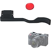 A7CII A7CR Metal Thumb Up Grip for Sony A7C II A7C R A7C2 Digital Camera Hot Shoe Thumb Hand Grip with Camera Shutter Button Accessories (Black)