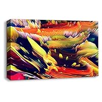 Canvas Wall Art Energe Wave Canvas Prints Home Artwork Decoration for Living Room Bedroom - 12x18 inches