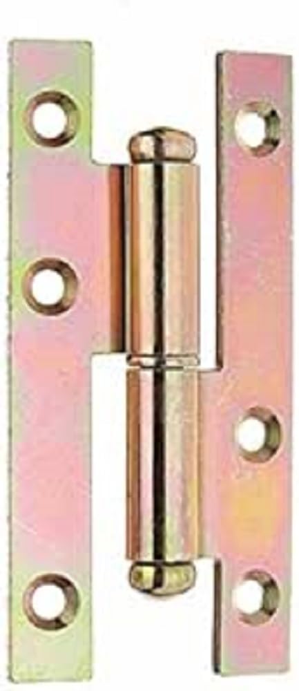 Lift-Off Hinge Left Yellow-Galvanised 94 x 45 mm / 10 STK.