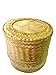 Thai Traditional Handmade ''Kra-Tip'' Sticky Rice Serving Basket Medium Size 5''x4