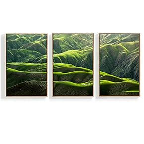 Canvas Wall Art for Living Room, Bedroom Mountain Framed Canvas Prints for Home Decoration Ready to Hang - 16"x24"x3 Panels