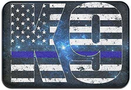 Police K9 Thin Blue Line Doormats Entrance Rug Floor Mats Doormats Floor Mat 15.7"23.6"