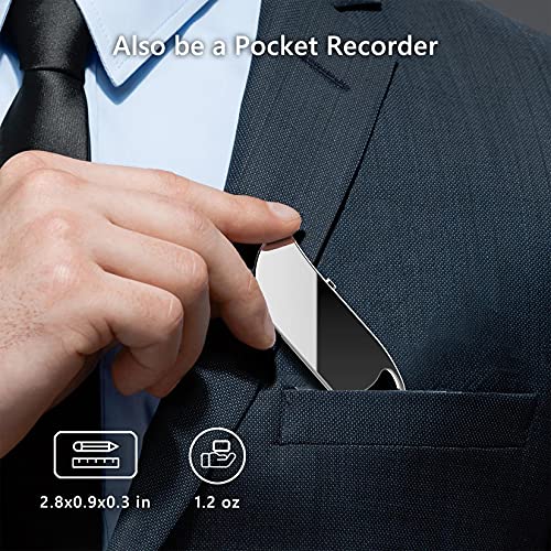 64GB Keychain Voice Recorder, Audio Recorder with Playback Earphones