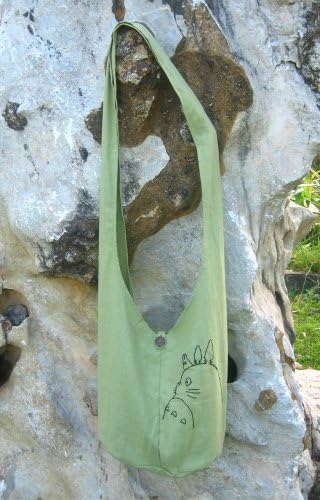 "Kurosuke" Hand Make Cotton Shoulder Bag From Studio Ghibli Anime "Spirited Away " and "My Neighbor Totoro"