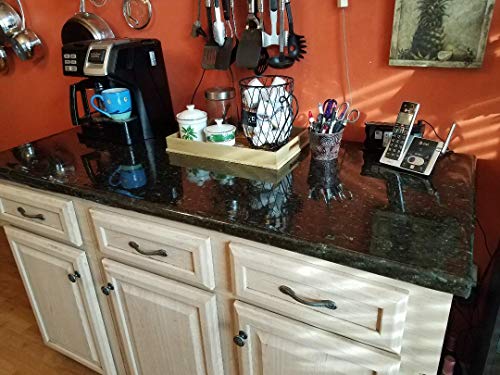 image for EZ FAUX DECOR Black Marble Counter Top Film Self Adhesive Vinyl Lamina
