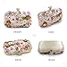 Milisente Women Clutches Colorful Flower Evening Bag Sequins Satin Clutch Purse