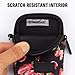 USA Gear Small Digital Camera Case with Wrist Strap, Belt Loop - Camera Case Small Compact Compatible with Canon Powershot Elph, Case G7 Mark iii, Nikon Coolpix, Cybershot, Pixpro and more (Floral)