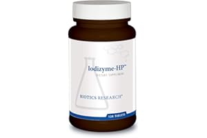 Biotics Research Iodizyme HP Iodine, Thyroid Support, Cellular Metabolism, Promotes Energy, Supports Metabolic Function, T3, T4, TSH 120 Tablets