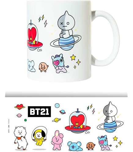 Amazon.com | GB eye Ltd BT21 Chimmy 10oz Ceramic Mug: Coffee Cups