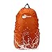 Jepeak Waterproof Backpack Rain Cover, 25L-35L Daypack Rainproof Dustproof Protector Raincover (Elastic Adjustable) for Hiking Camping Traveling, Orange