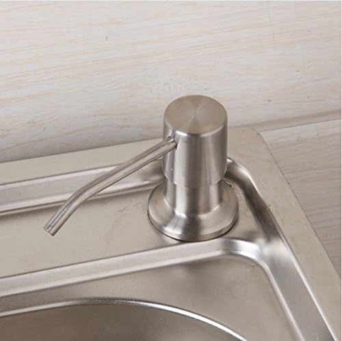Kitchen Sink Soap Dispenser Chrome &amp; Brushed Nickel Countertop Liquid Dish Hand Pump Replacement (Nickle)