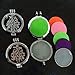 HOUSWEETY Aromatherapy Essential Oil Diffuser Necklace - Locket Pendant,5 Colorful Pads+2 Noctilucent Pads