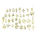 Charms, Buytra Wholesale Bulk 50 Pack Mixed Gold Pendant Charms for Jewelry Making Bracelet Necklace DIY Crafts