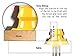 YONICO Lock Miter 22.5 Degree 2 Bit Router Bit Set 22.5 Degree 1/2-Inch Shank 15220