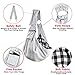 U-pick Pet Sling Carrier Bag - Reversible Hand-Free Travel Bag for Small&Medium Dog with Adjustable&Safety Strap