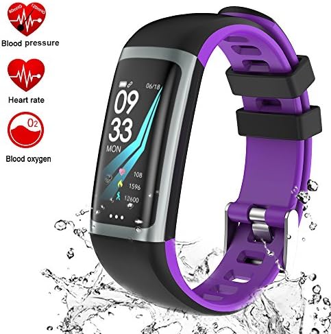 TEYO Fitness Tracker Watch, Activity Tracker Smart Watch Heart Rate Blood Pressure Monitor, Color Screen Smart Band Sleep Monitor Step Calorie Counter, Pedometer Watch, IP67 Waterproof