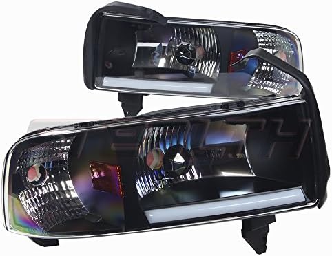 STEALTH STH0302-B 94 02 Dodge Ram Headlight OEM FIT Black Housing / Clear Lens