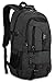 KAKA Large Laptop Backpack, Anti Theft Water Resistant Travel Backpack for Women & Men Fits 17 Inch Laptop and Notebook, Black Daypack for Outdoor Camping