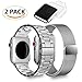 G.P Metal Link Bands Bracelet Compatible with Apple Watch Series 5, Series 4, Series 3, Series 2, Sports & Edition, Plus 2 Screen Protector