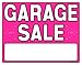 Garage Sale Sign Kit with Pricing Stickers and Wood Sign Stakes (A802G)