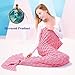 Birthday /holidayli mermaid tail blanket girls, handmade crochet mermaid blankets women 75