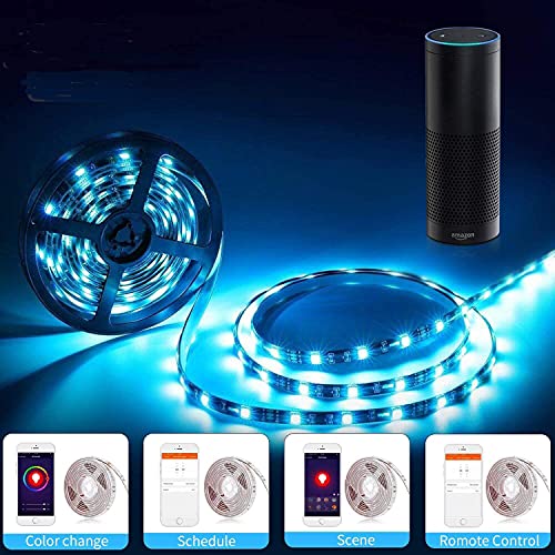 LED Strip Lights, 6.5ft Smart WiFi LED Tape Lights, flexibly Expandable