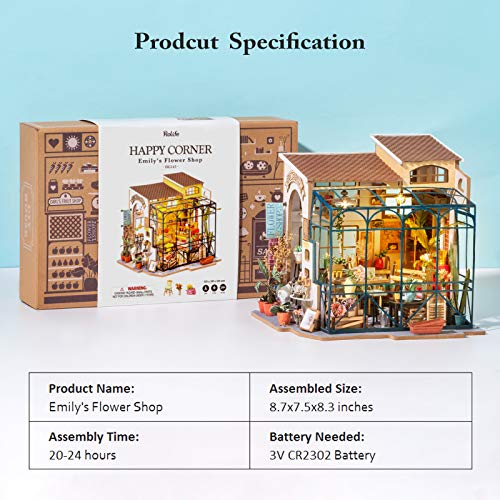 Rolife Diy Doll House With Furniture Children Adult Miniature Dollhouse Wooden Kits Toy Emily S Flower Shop Pricepulse Rolife Diy Doll House With Furniture Children Adult Miniature Dollhouse Wooden Kits Toy Emily S Flower Shop Pricepulse