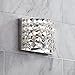 Vienna Full Spectrum Cesenna Modern Wall Sconce Lighting Chrome Hardwired 5