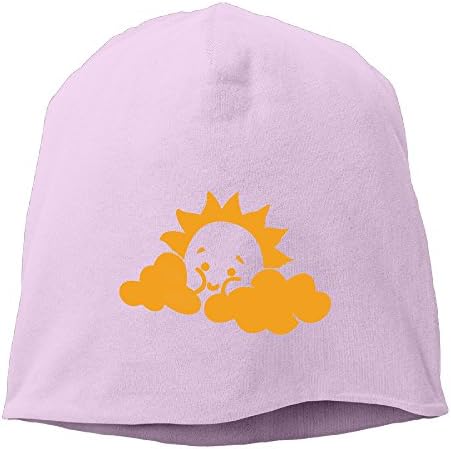 WHITECROW Unisex Knit Cap-cute Sun Pink