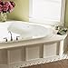 American Standard 6060VC.020 Evolution 54-1/2-by-54-1/2-Inch Corner Whirlpool Bath Tub with EverClean and Hydro Massage System I, White