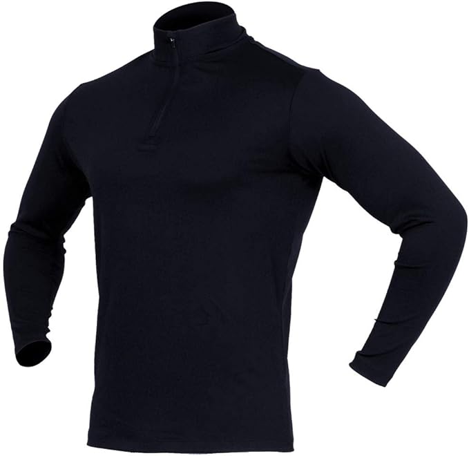 Amazon メンズ 長袖 ジップアップ メンズ ロング シャツ スポーツ ジム ジョギング ランニング サッカー インナー ウェア ゴルフ シャツ スーツ インナー 春物 夏 秋 冬 ハイネック タートルネック Ar5 シャツ 通販