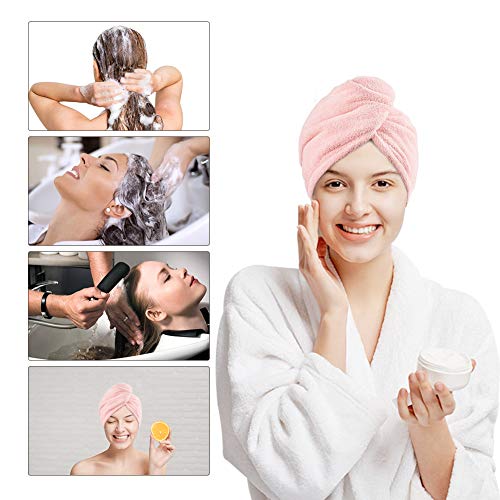 Microfiber Hair Towel Wrap, 3PCS Hair Towel Wrap Quick Dry Hair Drying Towel, Rapid Drying Hair Towel (3 Colors)