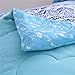 NTBED Bohemian Comforter Sets Queen Lightweight Soft 3-Piece Microfiber Bedding Boho Mandala Medallion Printed Quilt Set with 2 Matching Pillowcases (Blue, Queen)