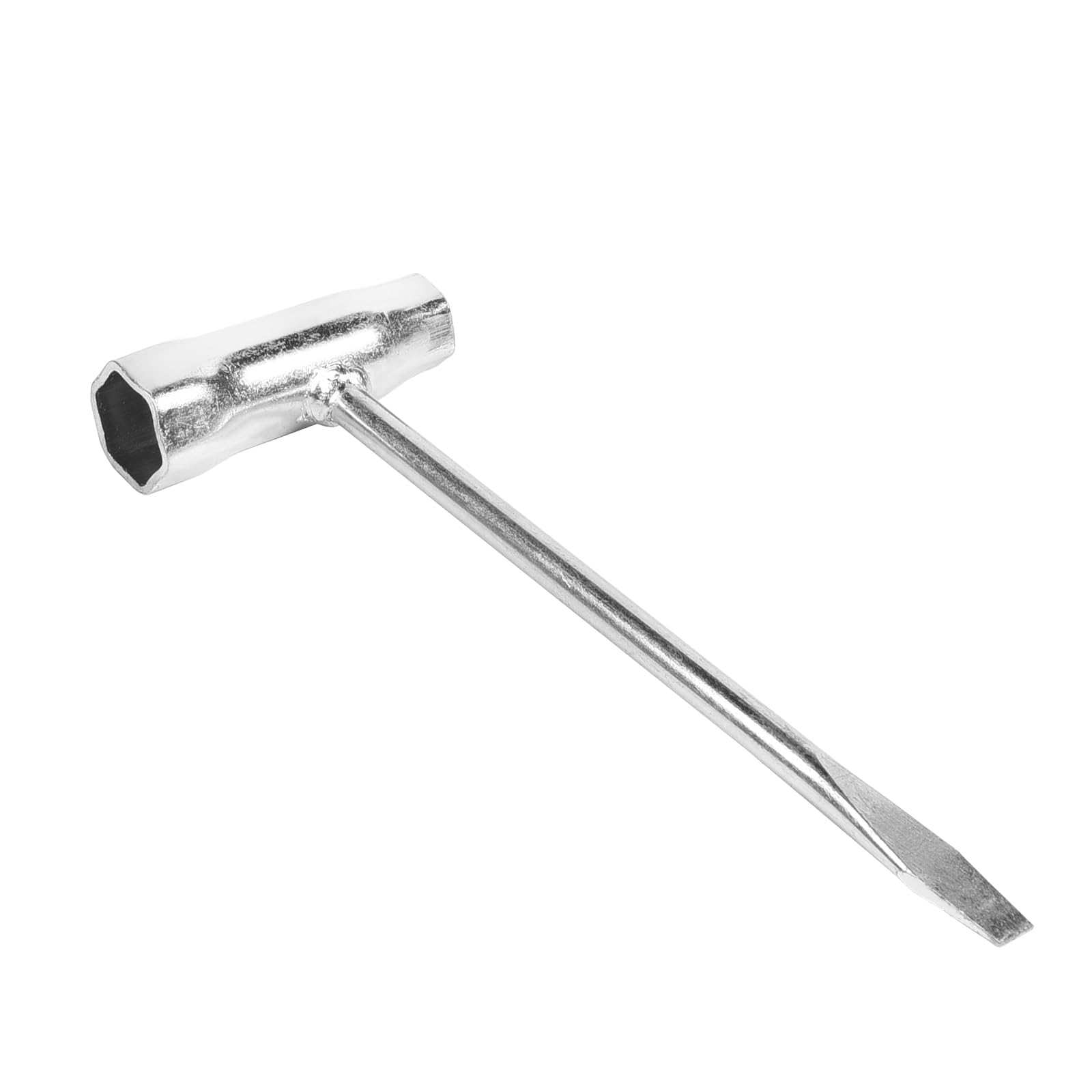 T Chainsaw Wrench, 13mm x 19mm T-Wrench, T Shape Replace Combination Screwdriver and Wrench, Hexagon Angle Wrench, T Bar Hex Socket Wrench, Chainsaw Adjustment Tool, Spark Plug Socket Wrench