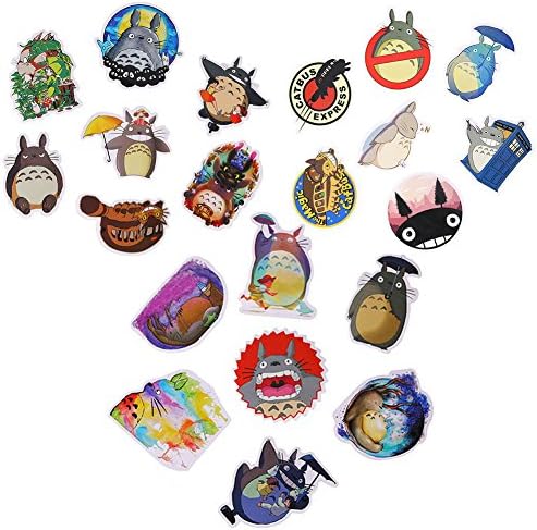Jiquan My Neighbor Totoro Stickers, Waterproof Vinyl Decal Stickers for Car, Laptop, Phone, Luggage, 21PCS/Set