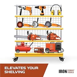 Iron Forge Tools Rolling Storage Rack Caster Wheels