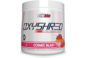 EHPlabs OxyShred Thermogenic Pre Workout Powder & Shredding Supplement - Preworkout for Men & Women, Sugar Free Energy Powder