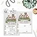 Hadley Designs 25 Cute Rustic Woodland Animals Invitations, Printed Fill In The Blank Invites Baby Gender, Neutral Adventure Coed Deer Bear Fox Themed Party Card, Paper Adventure for Baby Shower