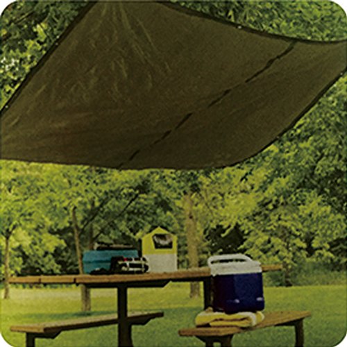 Hanjet Lightweight Outdoor Tarp 8 x 10 5 Mil Thick Camping Tarp Shelter