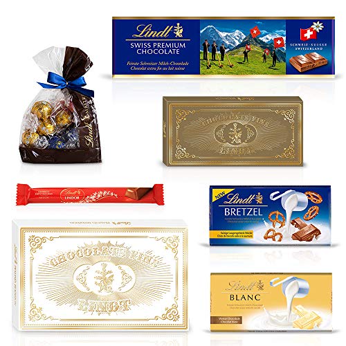 Lindt "175 Jahre Lindt Schokolade" Box gefüllt mit Lindor Kugeln (Mischbeutel), Swiss Schokolade, Tafel, Pralinenmischung, Sticks uvm. - Exklusive und limitierte Geschenkbox (1101 Gramm) – Bild 8