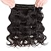 Ossilee Hair Lace Frontal with Bundles Malaysian Body Wave Human Hair with Frontal 10A Malaysian Virgin Hair Body Wave 3 Bundles with Lace Frontal Closure (18 20 22+16, Natural Color)
