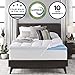 Sleep Innovations Dual Layer 4 Inch Memory Foam Mattress Topper, Twin Size, Medium Support, 2 Inch Cooling Gel Memory Foam Plus 2 Inch Pillow Top Cover